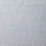A swatch of blended linen fabric in a mottled light blue color.