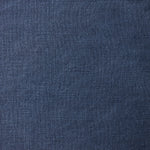 A  swatch of blended linen fabric in a solid navy color.