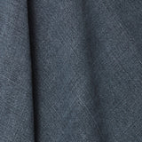 A draped swatch of blended linen fabric in a solid navy-gray color.