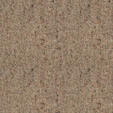 A swatch of blended linen-wool mix fabric in a flecked light brown color.
