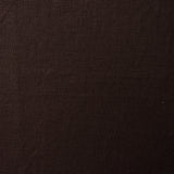 A swatch of blended linen fabric in a solid espresso brown color.