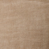A swatch of open-weave sheer interior fabric in a tan color.