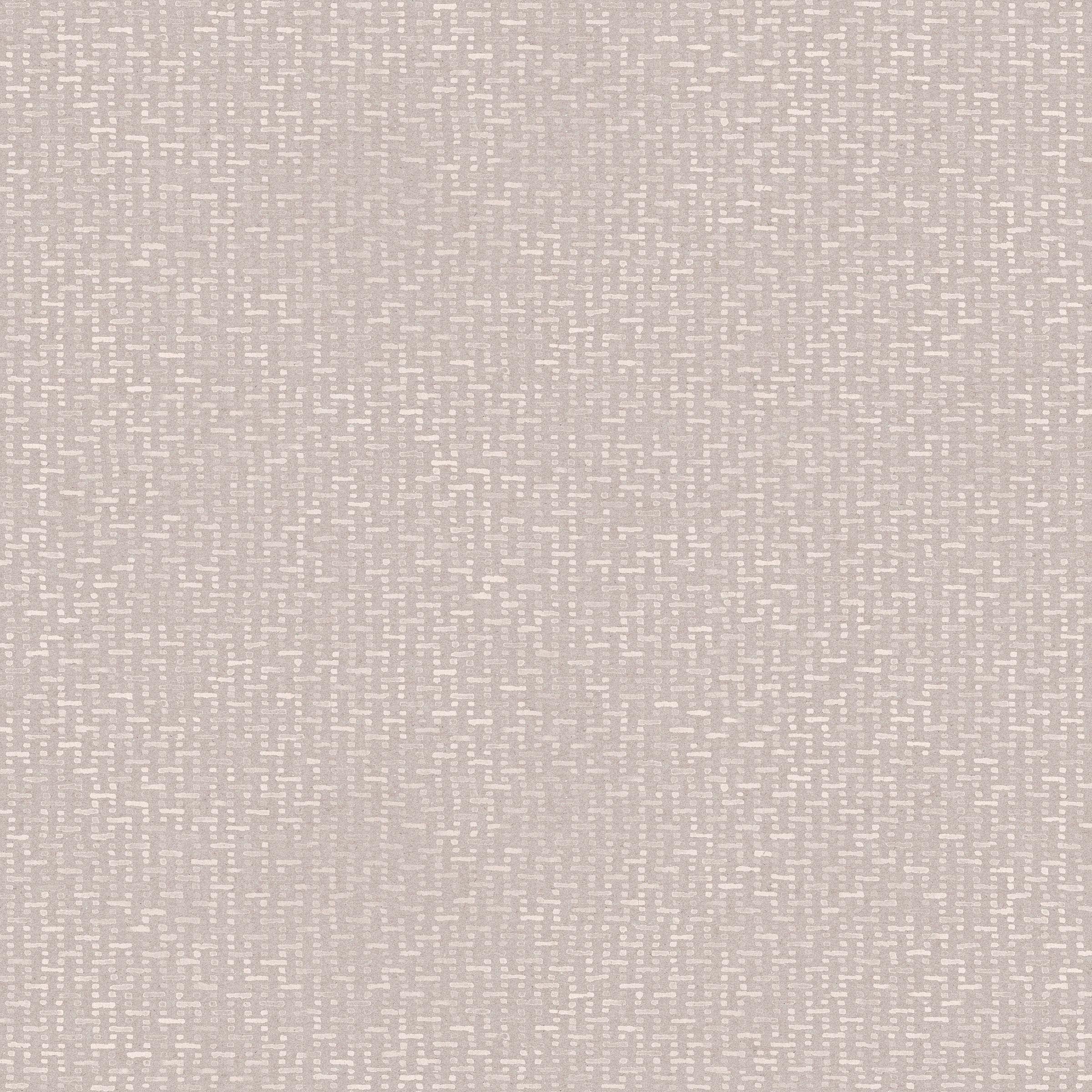 Detail of wallpaper in a small-scale grid pattern in shades of heather.