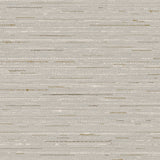 Detail of fabric in a textural striped pattern in shades of gray, cream and tan.