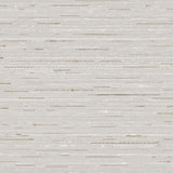 Detail of wallpaper in a textural striped pattern in shades of gray, white and tan.
