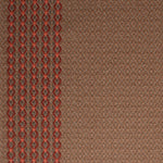 Striped flatweave runner in brown and red