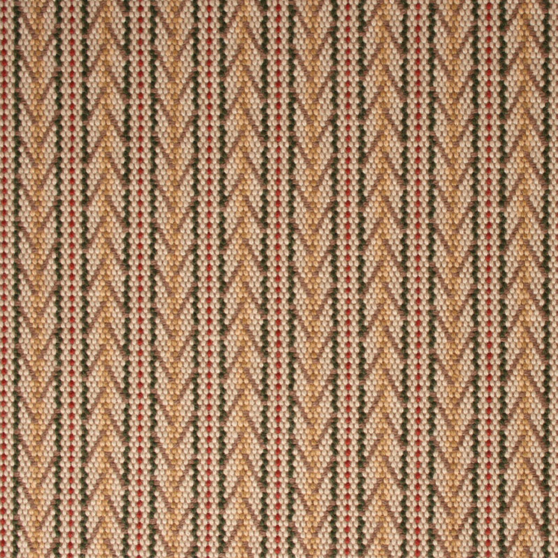 Striped Herrigbone flatweave runner in tan and brown