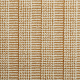 Broadloom carpet swatch in a stripe pattern in a tan and white design