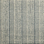 Broadloom carpet swatch in a stripe pattern in a blue design