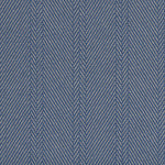 Striped Herringbone flatweave runner in blue 