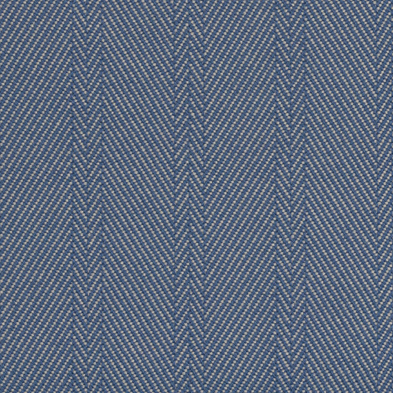 Striped Herringbone flatweave runner in blue 