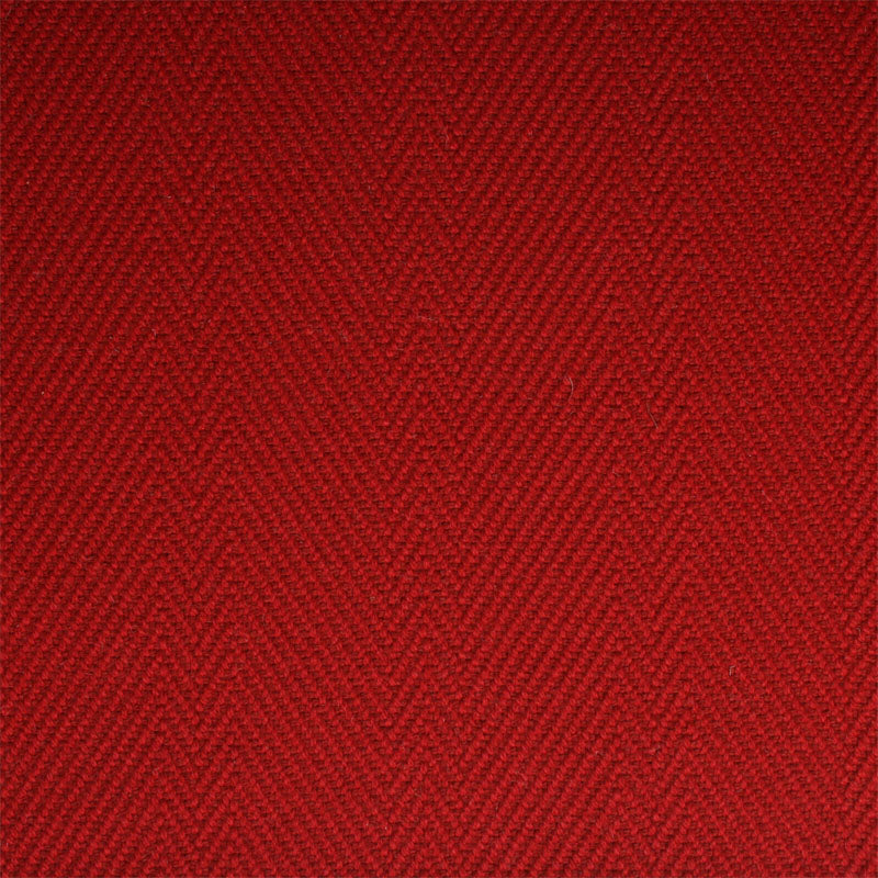 Striped Herringbone flatweave runner in red