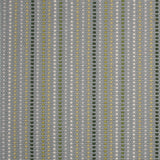 Striped flatweave runner in blue green and grey