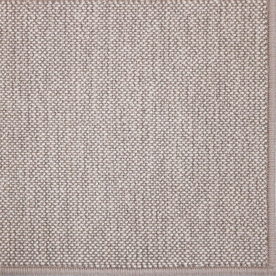 Broadloom carpet in a textural weave in taupe. 