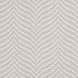 Broadloom carpet with herringbone pattern in white. 