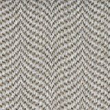 Broadloom carpet with herringbone pattern in grey. 
