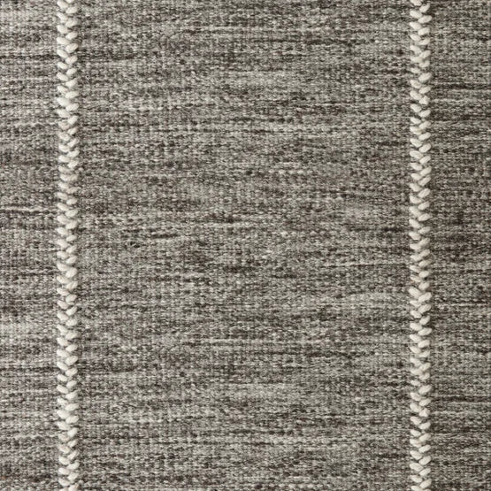 Broadloom carpet swatch in a stripe pattern in a light grey design