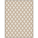 Rug with a geometric pattern on a white background