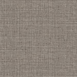 Detail of wallpaper in a textured tweed pattern in shades of brown and gray.