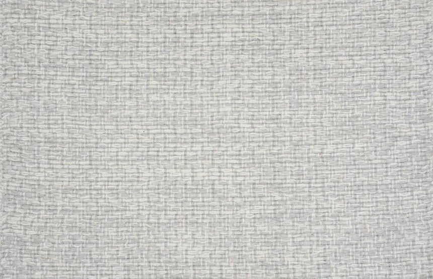 Broadloom carpet swatch in a textured pattern in a light grey design