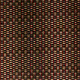 Solid flatweave runner in red and brown