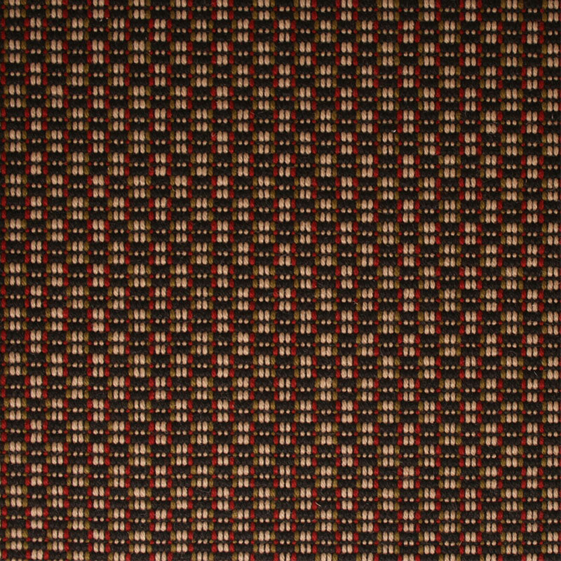 Solid flatweave runner in red and brown