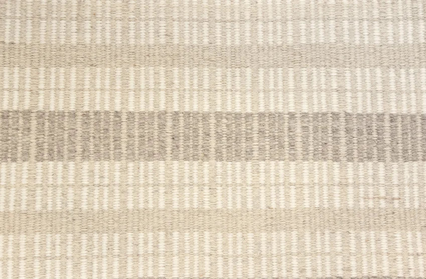 Broadloom carpet swatch in a stripe pattern in a cream design