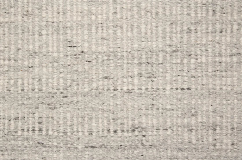 Broadloom carpet swatch in a stripe pattern in a light grey design