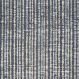 Broadloom carpet swatch in a stripe pattern in a blue design