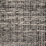 Broadloom carpet swatch in a stripe pattern in a dark grey design