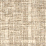 Broadloom carpet in a strié basketweave pattern in cream and beige.