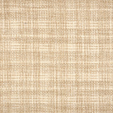 Broadloom carpet in a strié basketweave pattern in cream and tan.