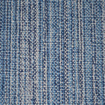 Broadloom carpet swatch in a stripe pattern in a blue design