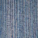 Broadloom carpet swatch in a stripe pattern in a blue design