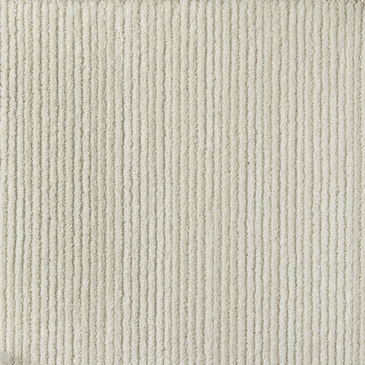 Broadloom carpet swatch in a stripe pattern in a ivory design