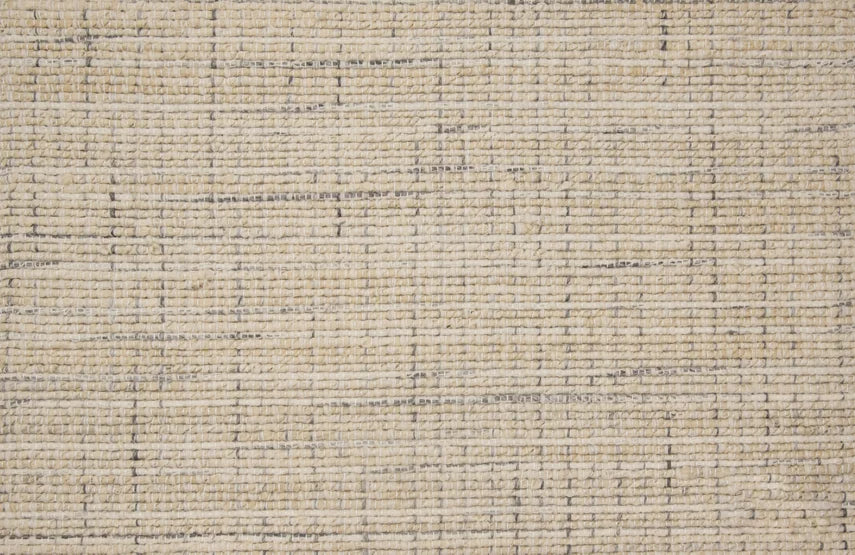 Broadloom carpet swatch in a textured pattern in a cream black design