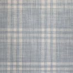 Broadloom carpet swatch in a plaid pattern in a light blue design