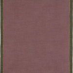 Purple rug with green border