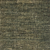 Textured green handwoven rug