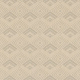 Broadloom carpet with diamond motif in cream with grey.