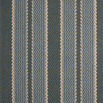 Striped flatweave runner in blue grey