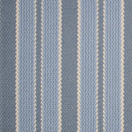 Striped flatweave runner in blue and periwinkle