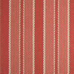 Striped flatweave runner in red and pink