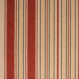 Striped flatweave runner in cream and brown