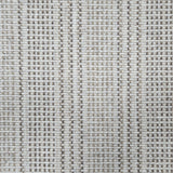 Broadloom carpet in dashed stripe pattern in shades of taupe with cream. 