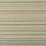 Patterned carpet with wavy stripes in pastel tones