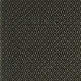 Geometric flatweave runner in green grey 