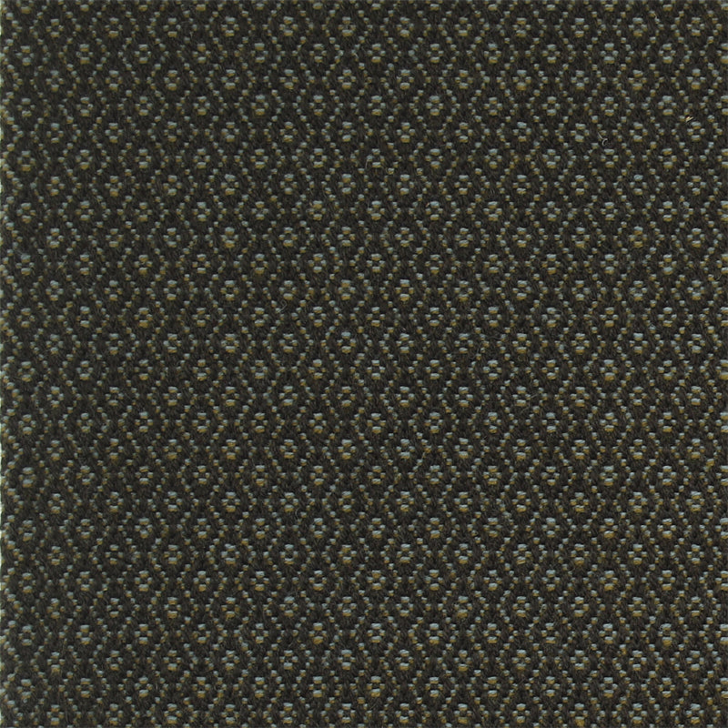 Geometric flatweave runner in green grey 