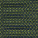 Geometric flatweave runner in green and yellow