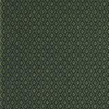 Geometric flatweave runner in green and yellow